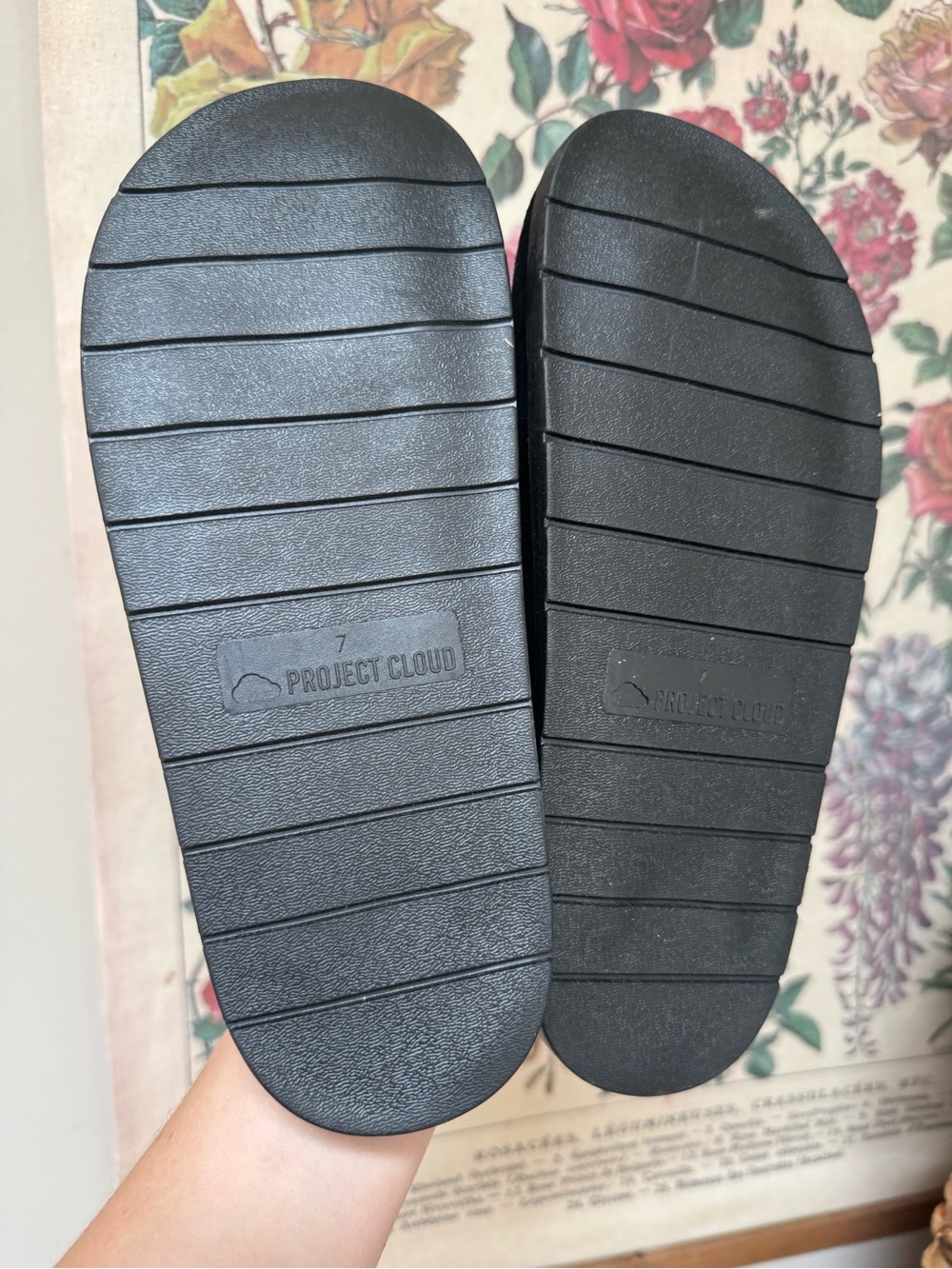PROJECT CLOUD Black Suede Slip-On Mules - Picture 3 of 8